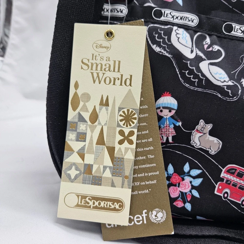 Disney‎ LeSportsac Classic Hobo Sm World Fancy That Uk With Charm And Sm Zip Bag